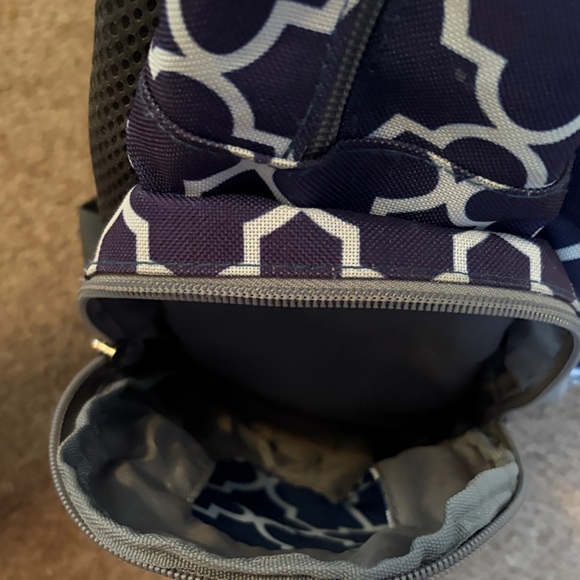Navy Geometric Pattern Diaper Bag - Picture 15 of 16